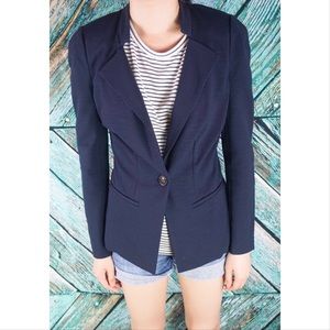 Diane Von Furstenberg Navy Blue Blazer